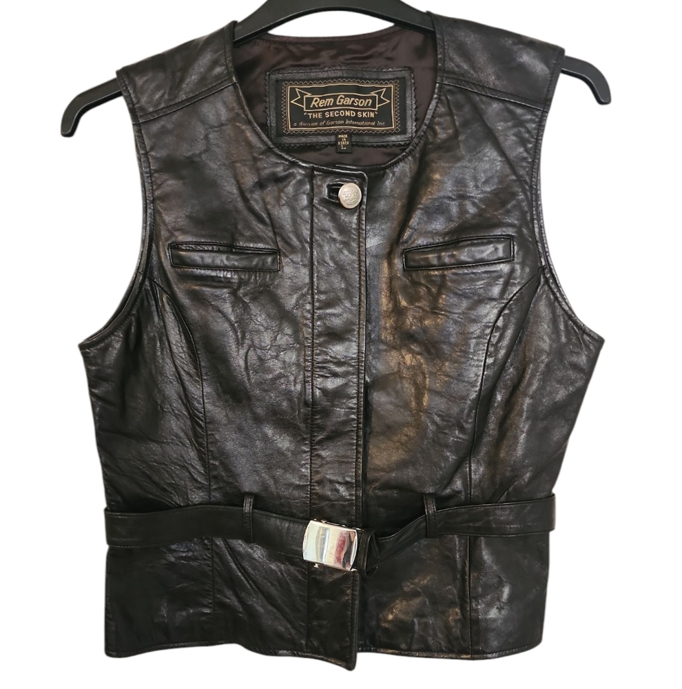 Rem Garson Ladies 100% Leather Best Vintage Sz L